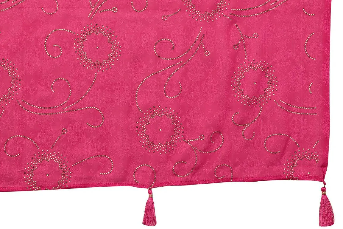 Aafreen Partywear Designer Pink Rangoli Silk Fancy Saree