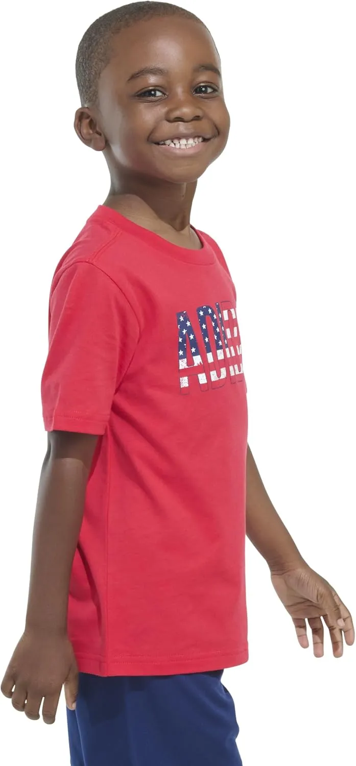 adidas Boys' Short Sleeve Graphic Tee Shirt
