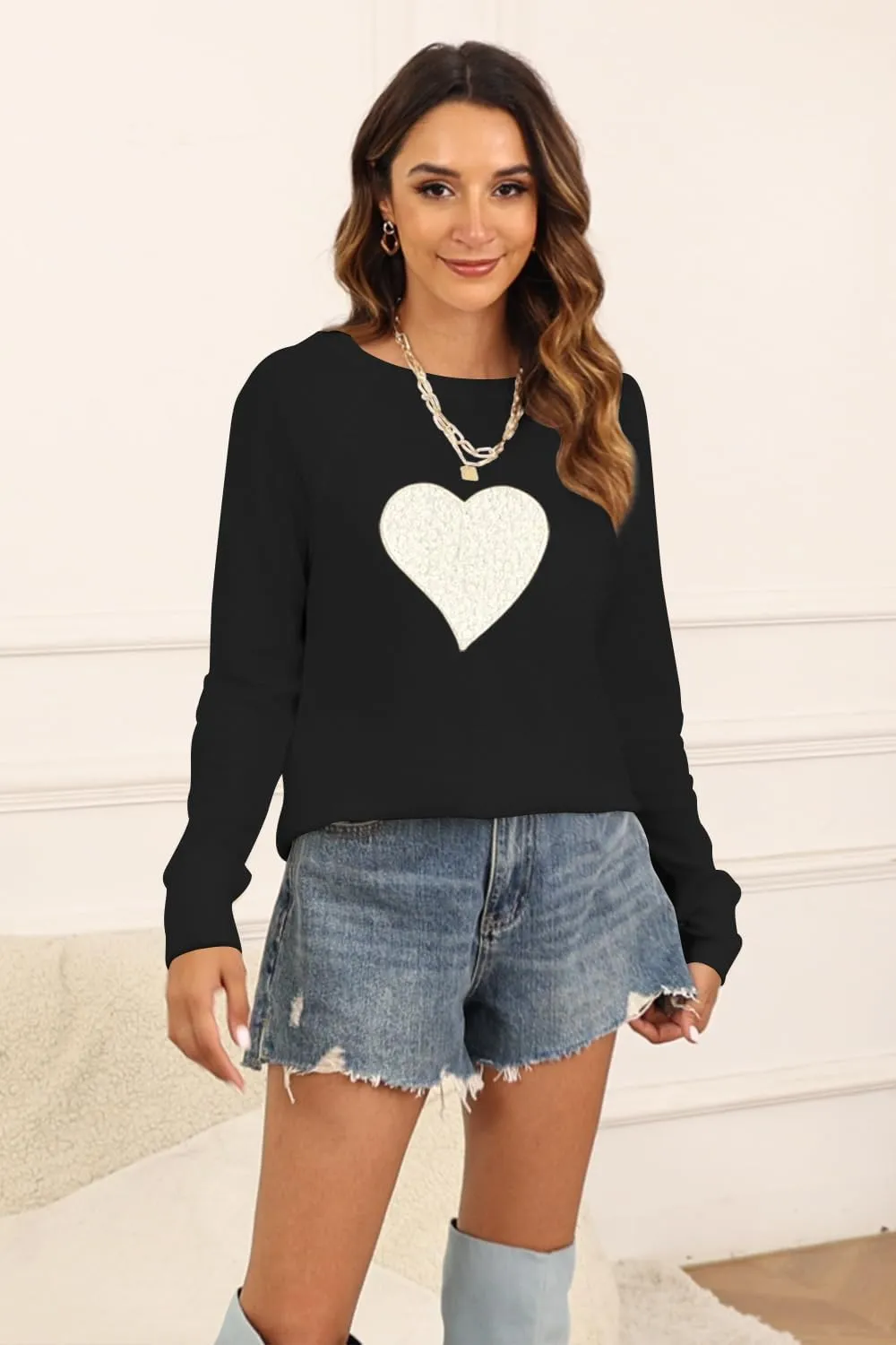 Aoang Women Fall Fashion 2025 Texture Knit Tunic Sweater