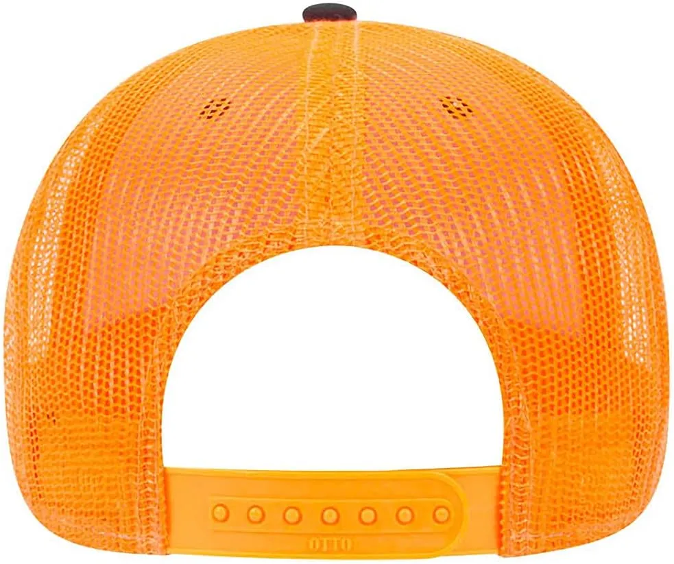 Ashen Fane 6 Panel Low Profile Contrast Vertical Mesh Back Snapback Hat