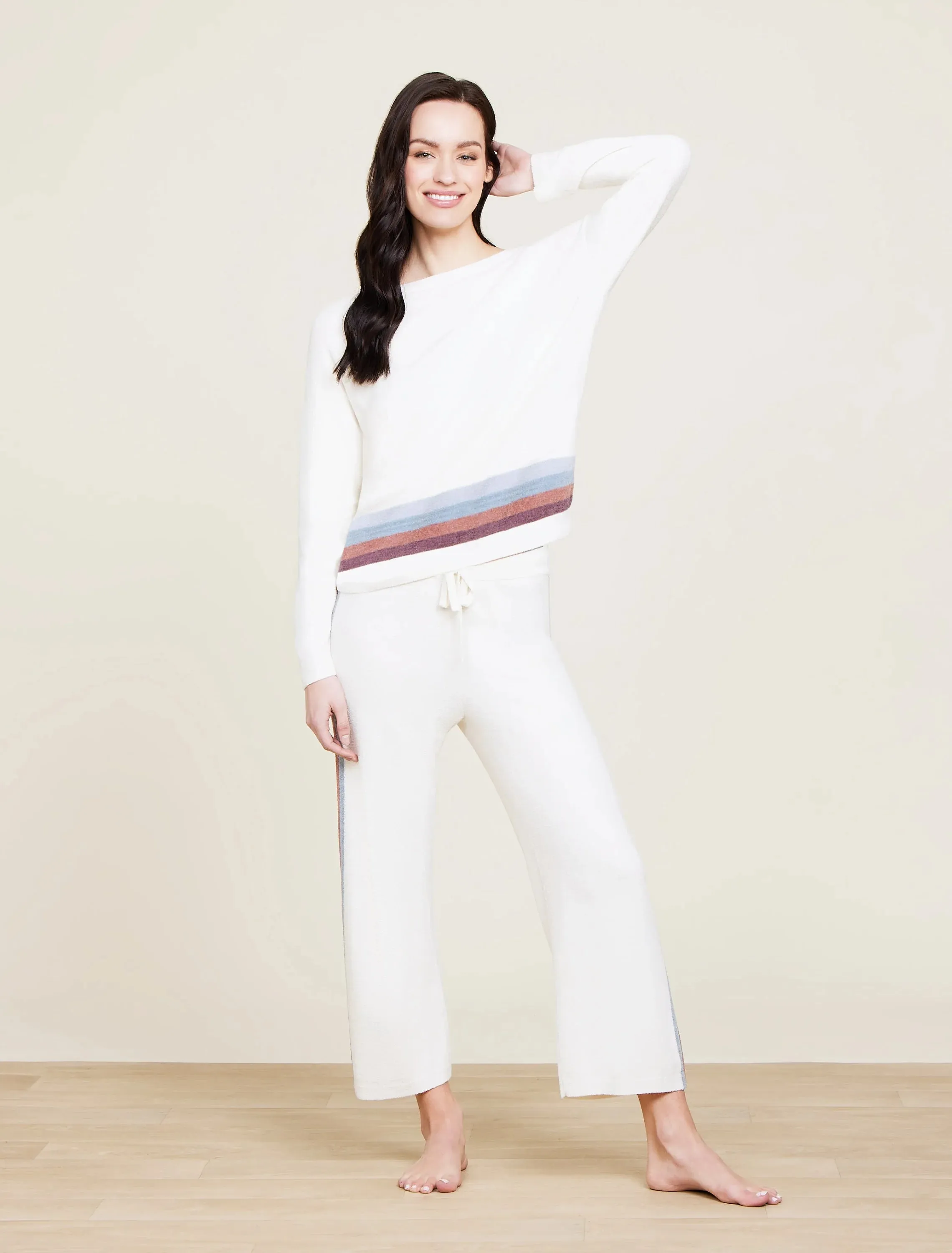 Barefoot Dreams CozyChic Ultra Lite® Multi Stripe Pullover
