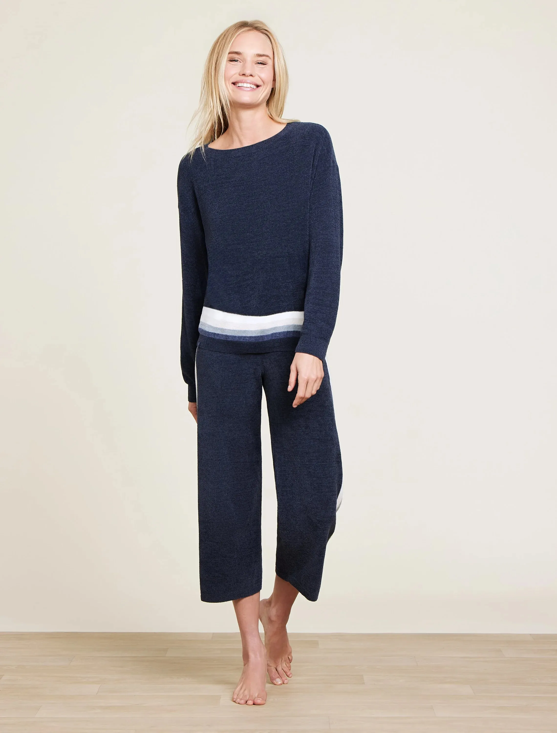 Barefoot Dreams CozyChic Ultra Lite® Multi Stripe Pullover