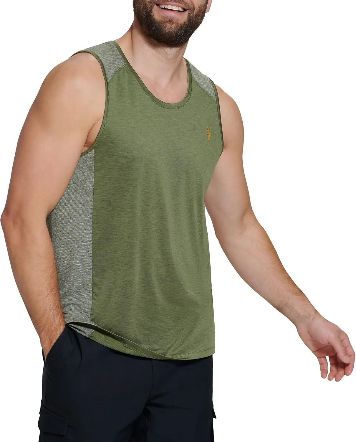 BASS OUTDOOR Men's Pullover Knit Active Tank Top