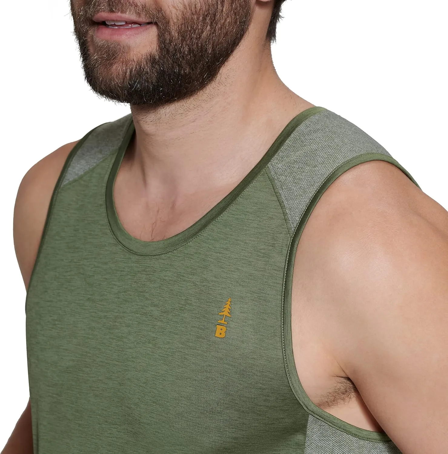 BASS OUTDOOR Men's Pullover Knit Active Tank Top