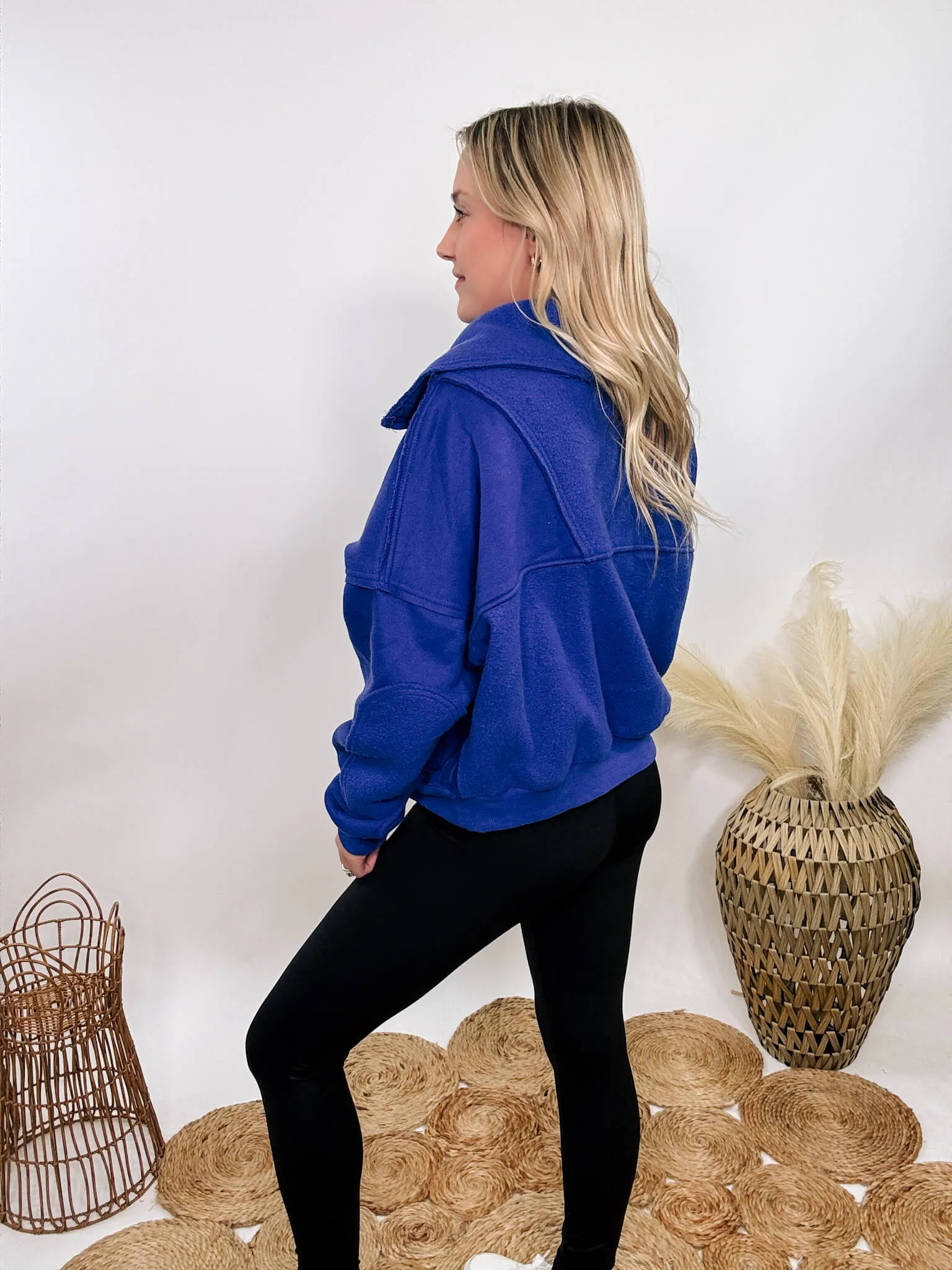 Blue Mineral Washed Cozy Sweatshirt