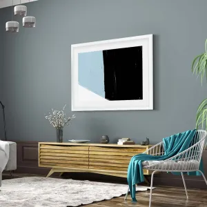 Bold Abstract Colour Block Framed Print