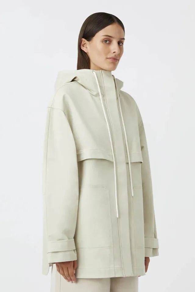 Camilla And Marc Hadley Coated Cotton Jacket - Lichen White