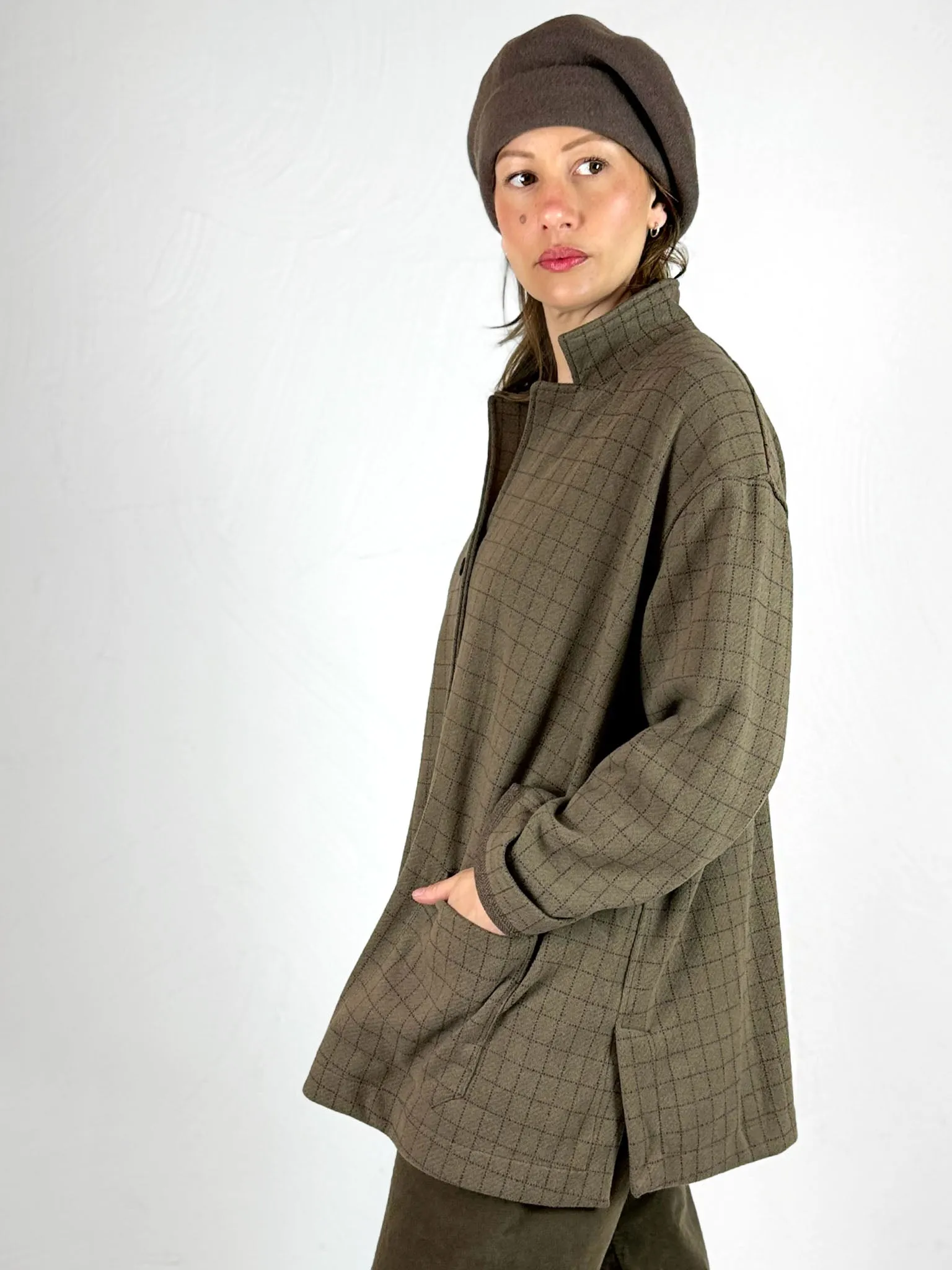 Cereale J - Boxy Graph Check Jacket
