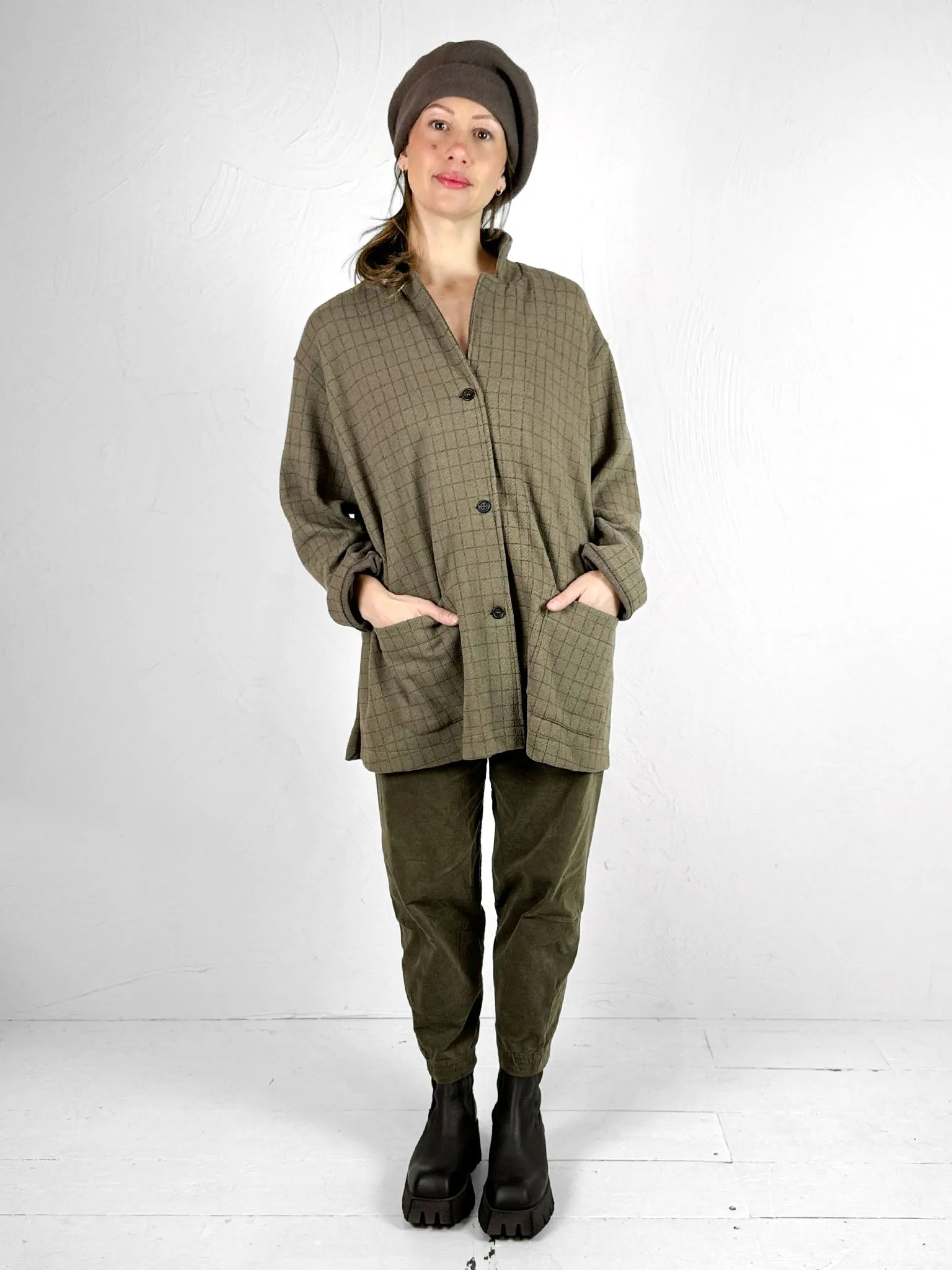 Cereale J - Boxy Graph Check Jacket
