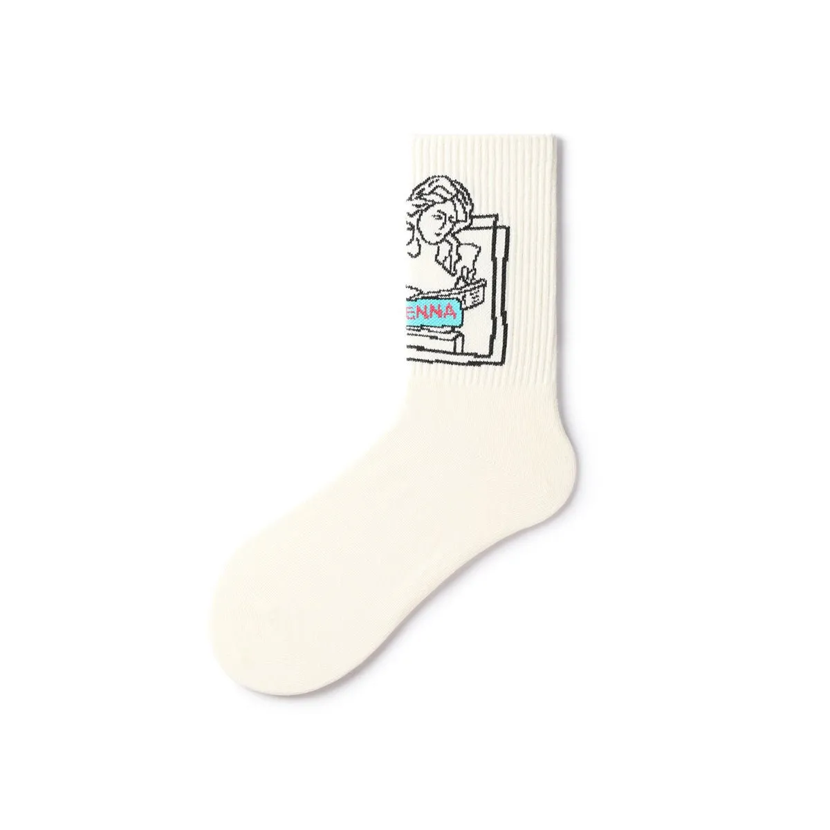 Click Me All-season Unisex 5pcs Crew Socks Set