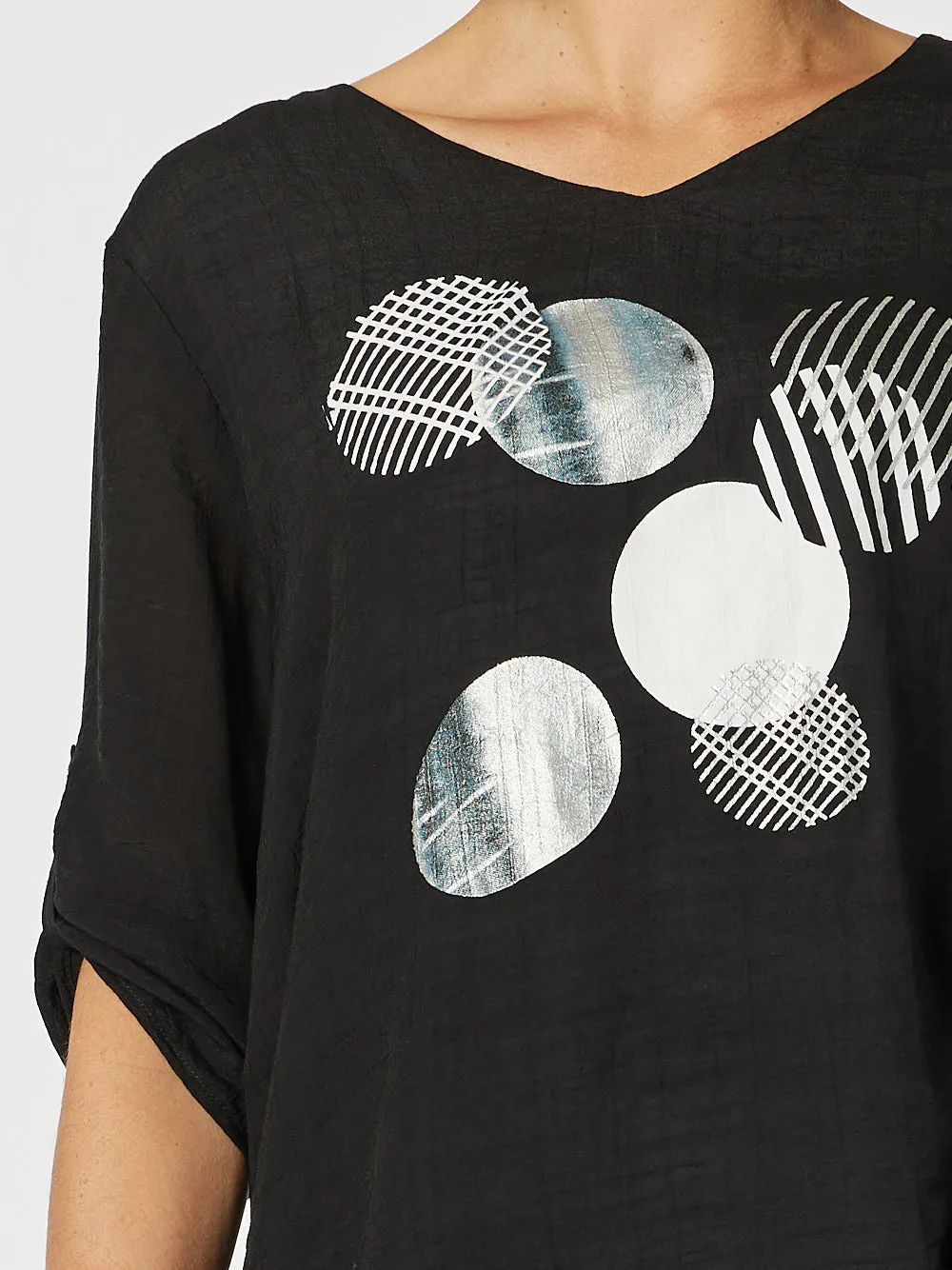 Eclipse Layered Top - Black