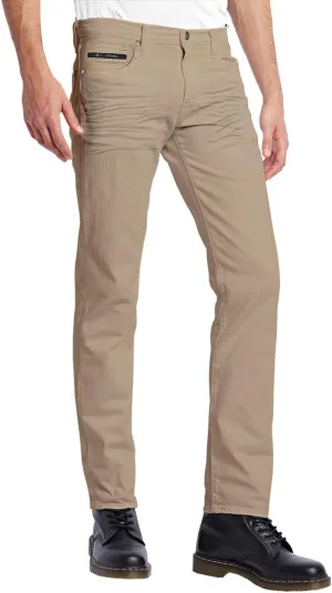 ETHANOL Mens Comfy Stretch Slim Fit Straight Casual Pants with 5 Pockets Design Pants