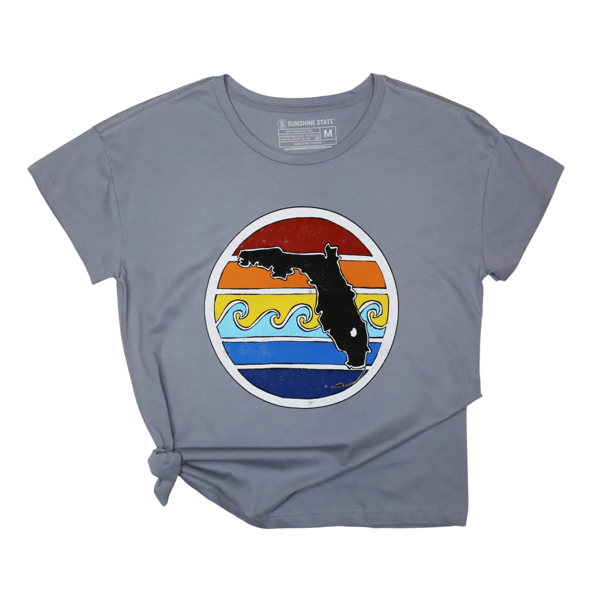 FL SUNSET RELAXED FIT TEE - GREY