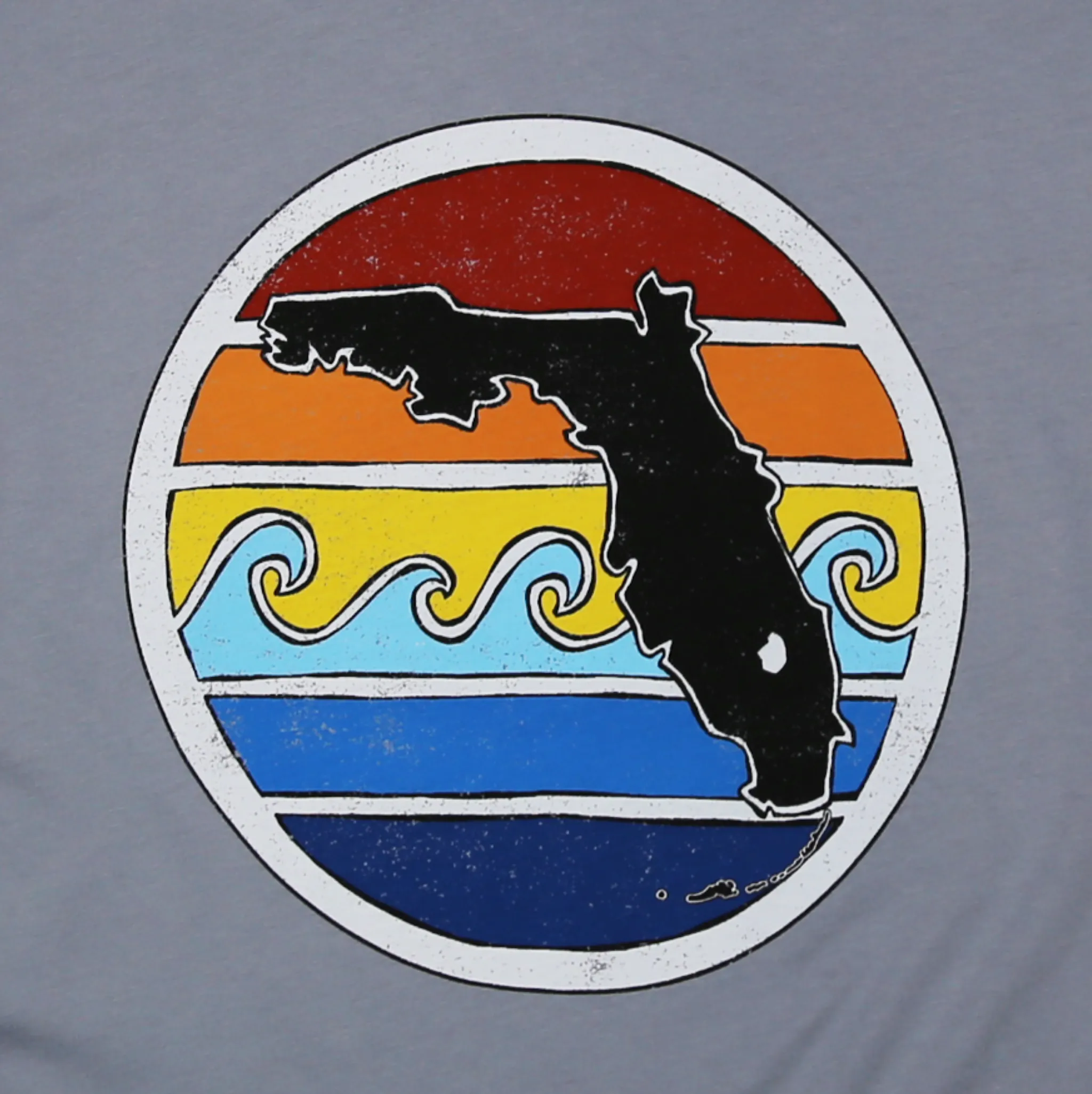 FL SUNSET RELAXED FIT TEE - GREY