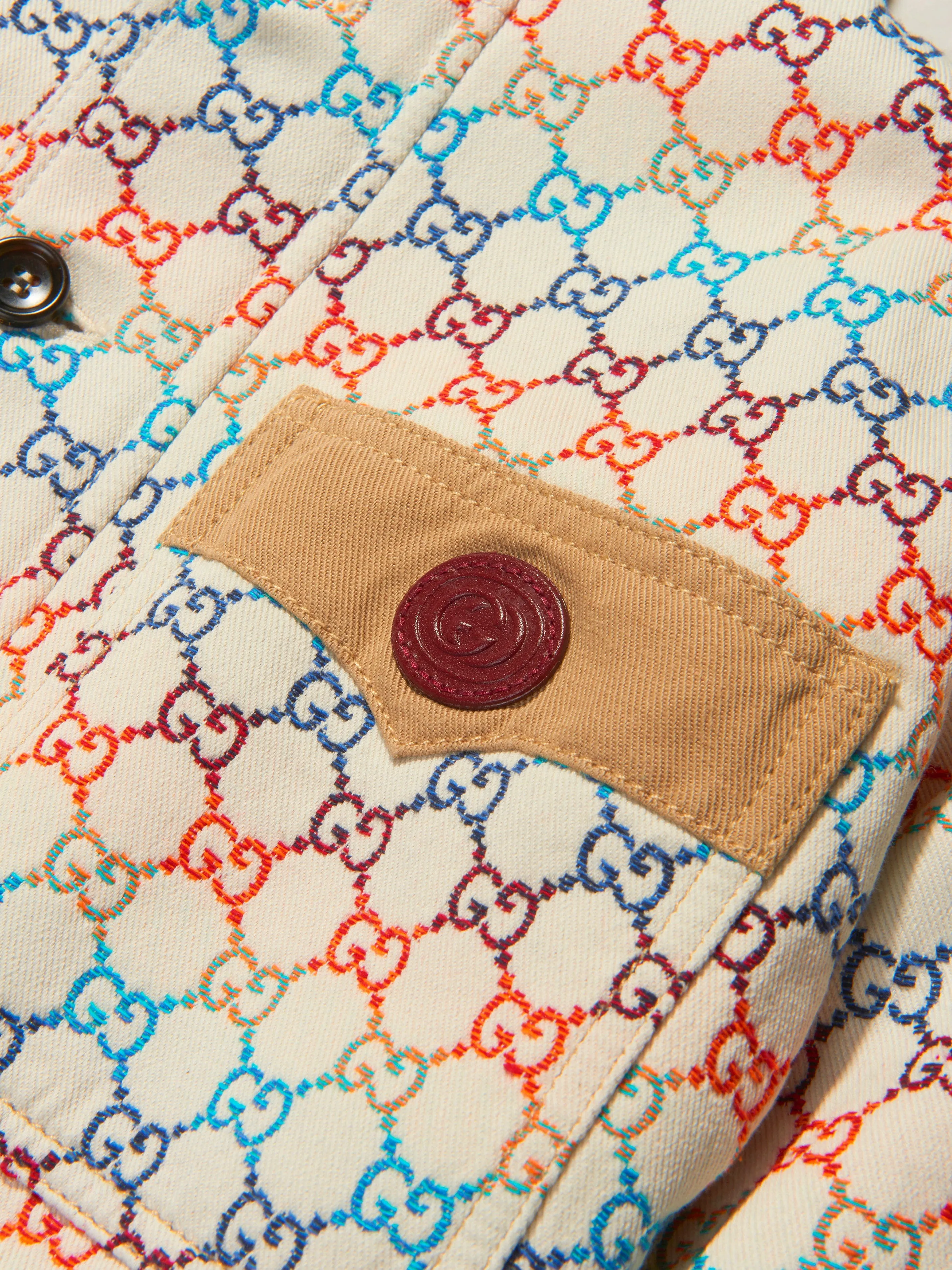 Gucci Girls Canvas GG Jacquard Jacket