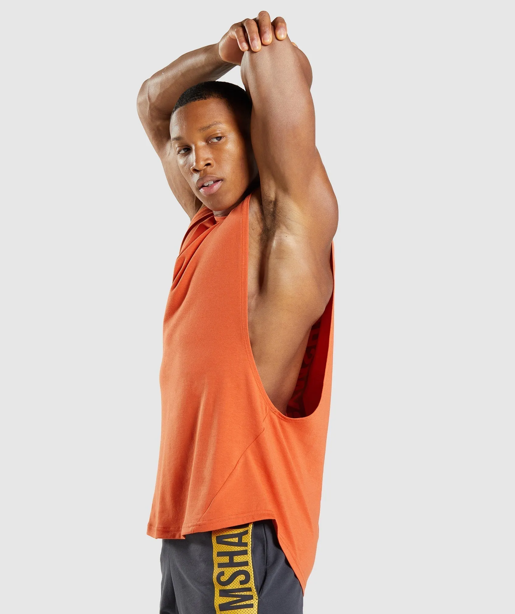Gymshark Bold Drop Arm Tank - Clay Orange