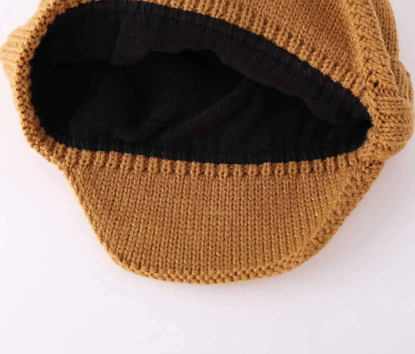 Home Prefer Mens Winter Hat Knit Earflap Hat Stocking Caps with Ears Beanie Hat