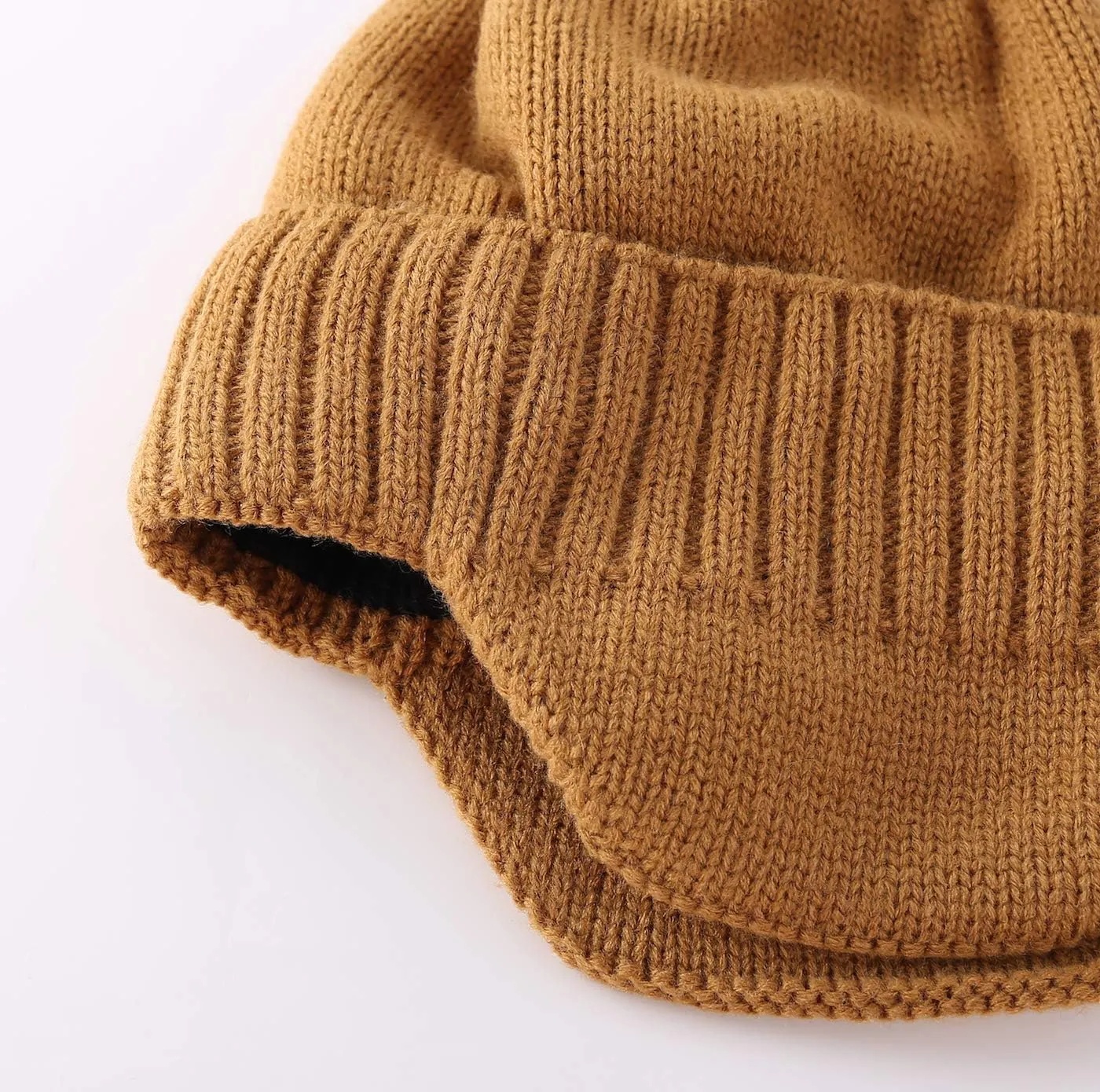 Home Prefer Mens Winter Hat Knit Earflap Hat Stocking Caps with Ears Beanie Hat