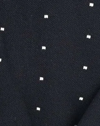 Keily Polka-Dot Pullover Sweater | L916 BLACK