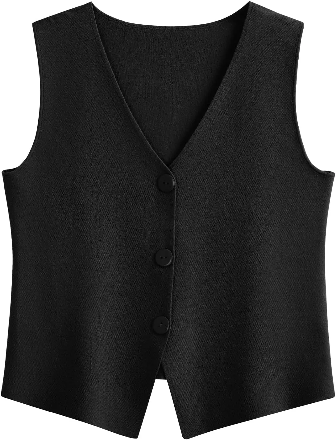 LILLUSORY Sweater Vest Women Sleeveless V Neck Trendy Spring Tops Dressy Button Up 2025 Knit Work Business Casual Outfits