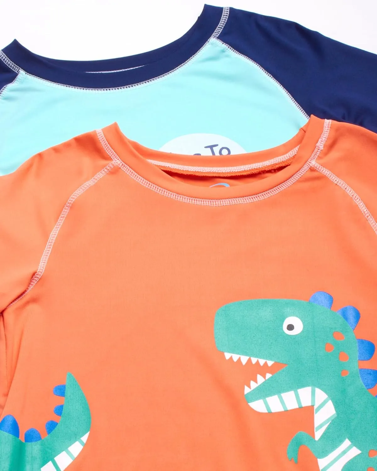Little Boys Rash Guard Swim Set - 4-Piece Swim Shirt and Bathing Suit Trunks Set (2T-7)