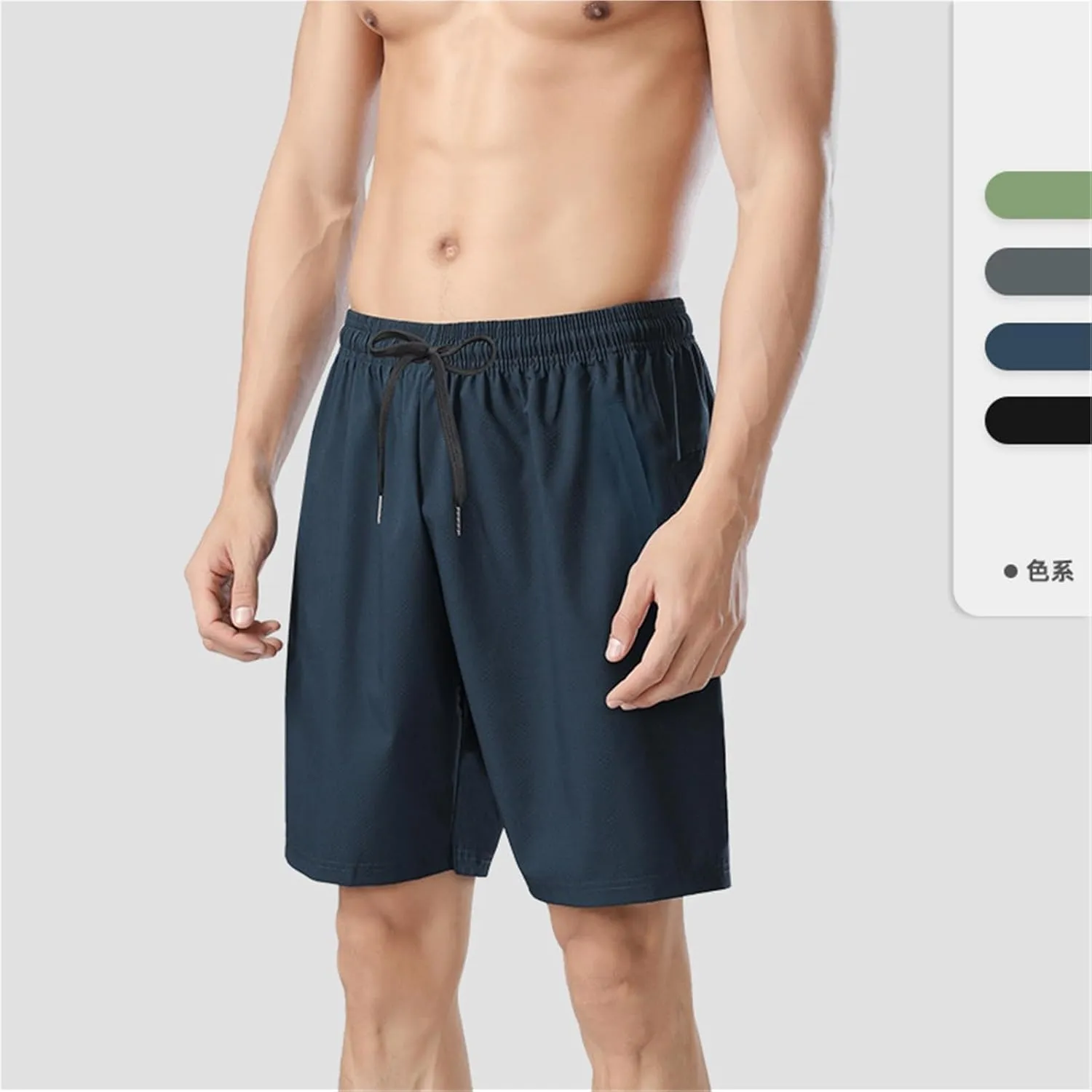 Men's 5-Inch Quick-Dry Workout Shorts - Lightweight Gym Running Shorts with Pockets, Moisture Wickin Shorts with Phone Pocket(Black,Medium)