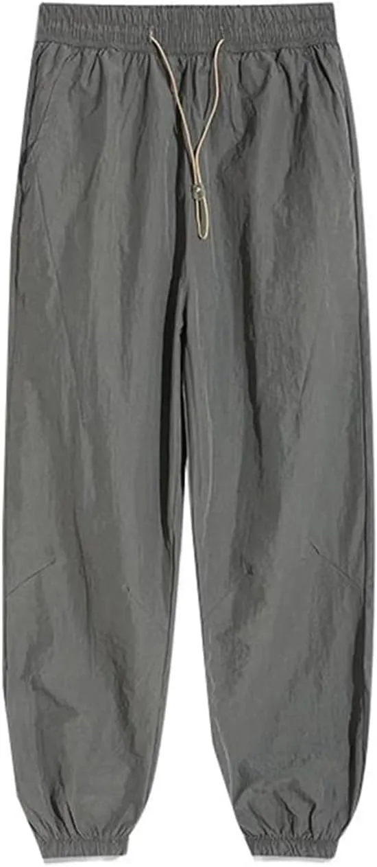 Men's Trouser Summer Thin American-Style Casual Japanese-Style Sport Pants for Men