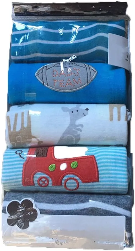 Monvecle Unisex Baby Multi Pieces Newborn to Toddler Cotton Long Pants Shorts Gift Sets