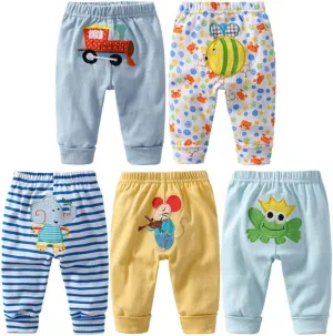 Monvecle Unisex Baby Multi Pieces Newborn to Toddler Cotton Long Pants Shorts Gift Sets