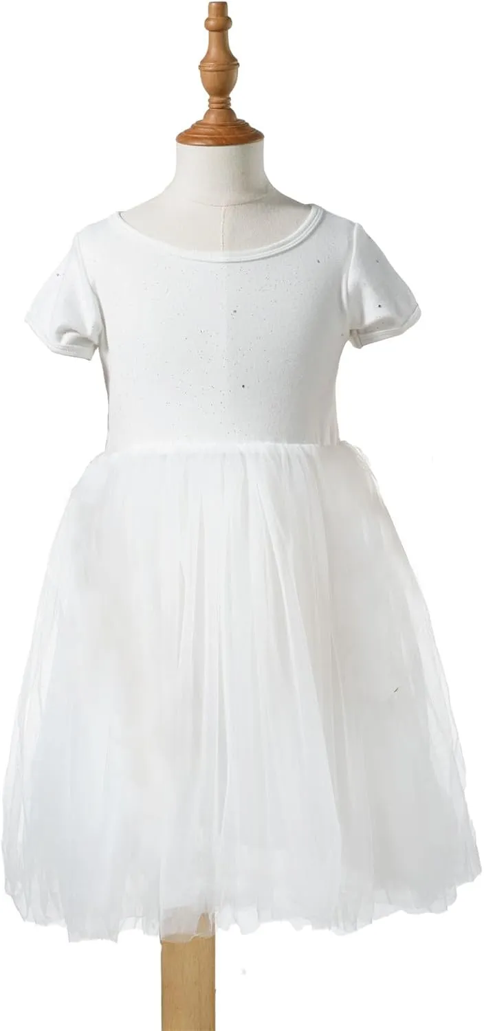 Mud Kingdom Sparkly Girls Tutu Dress Princess Plain Cute