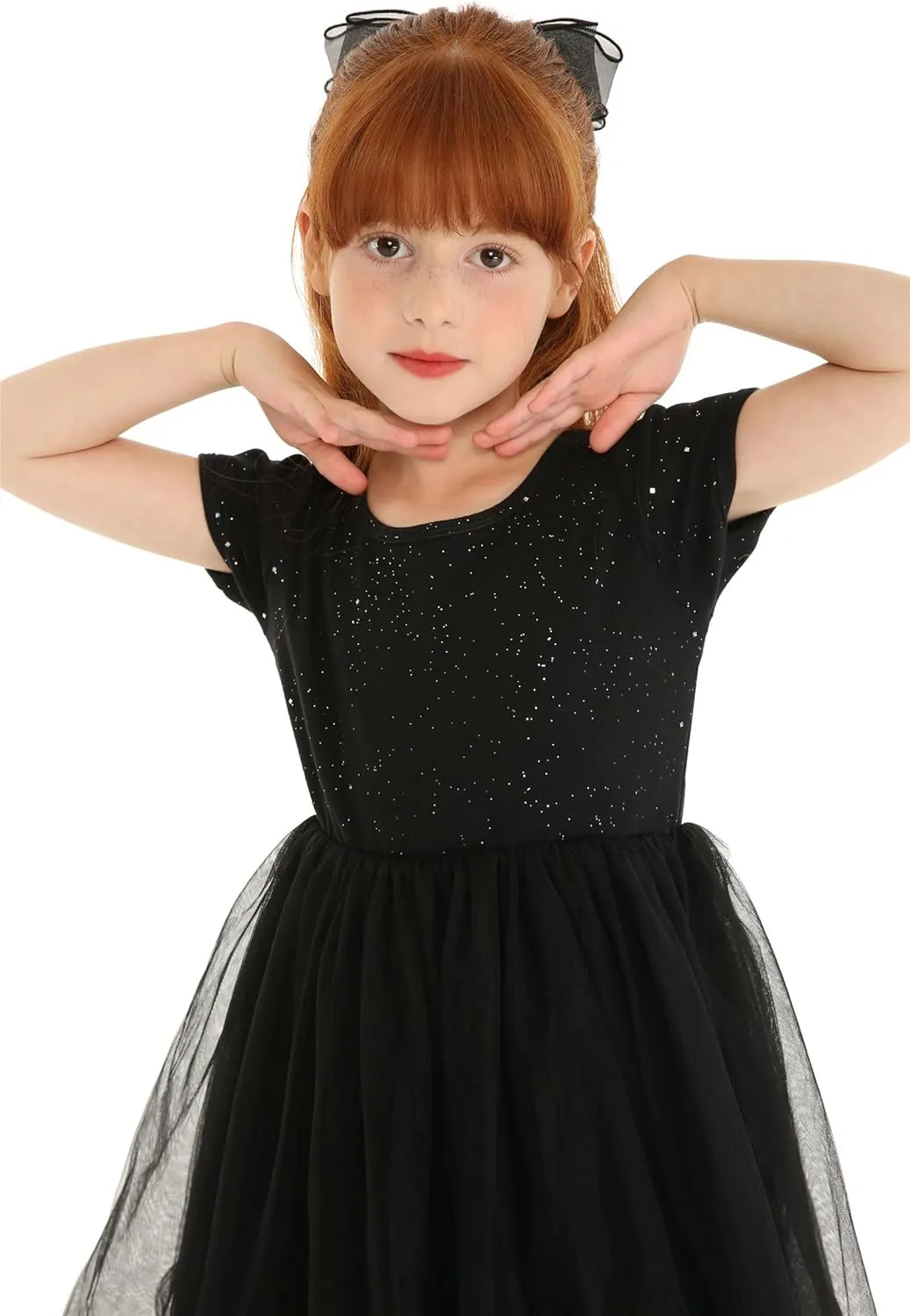 Mud Kingdom Sparkly Girls Tutu Dress Princess Plain Cute