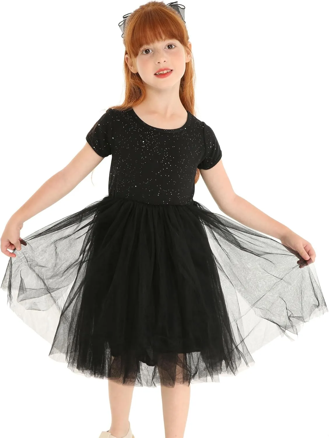 Mud Kingdom Sparkly Girls Tutu Dress Princess Plain Cute