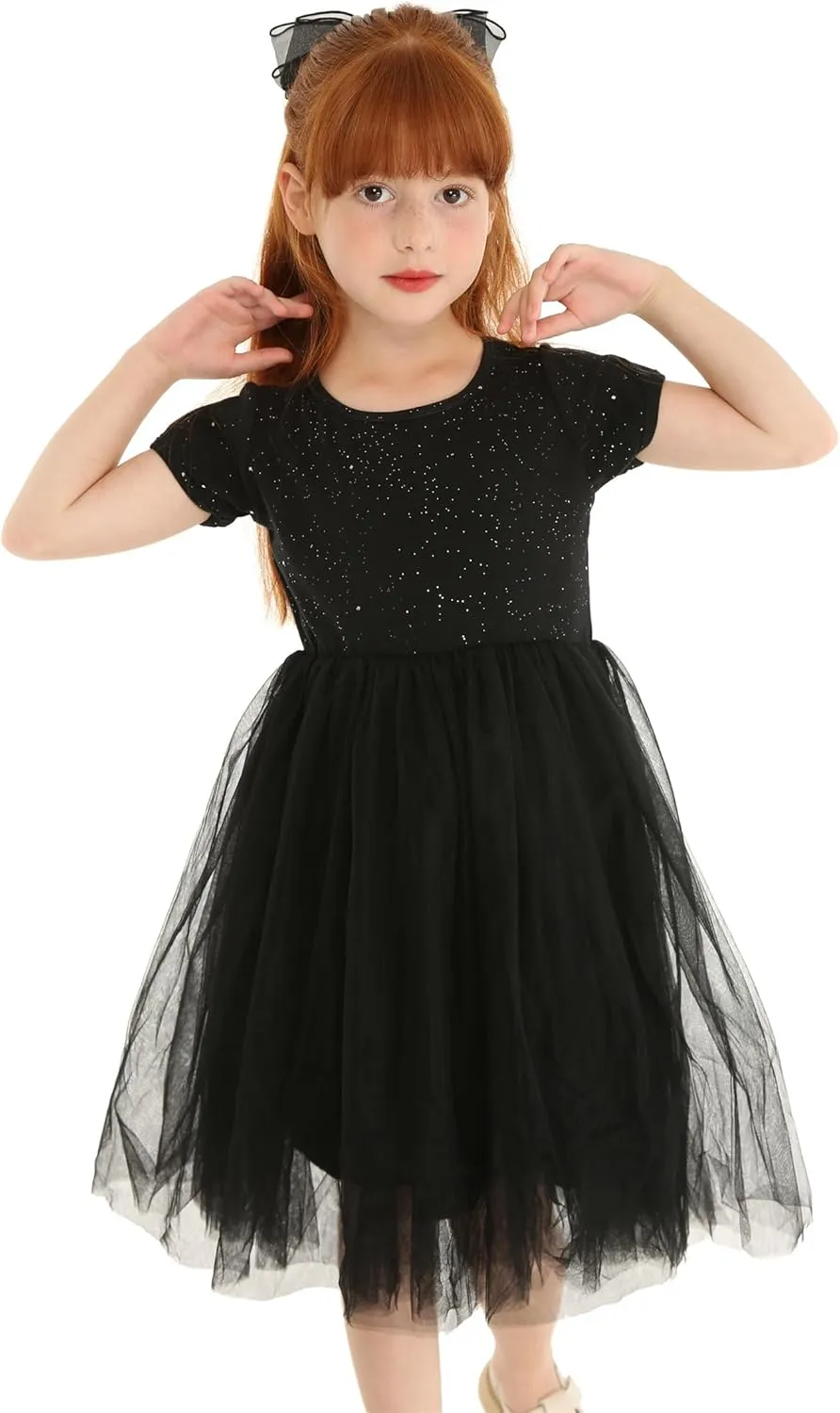 Mud Kingdom Sparkly Girls Tutu Dress Princess Plain Cute