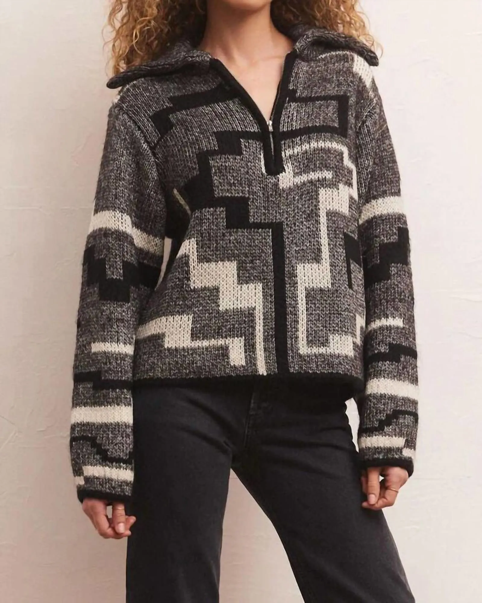 Phoenix Pullover Sweater in Black | Black