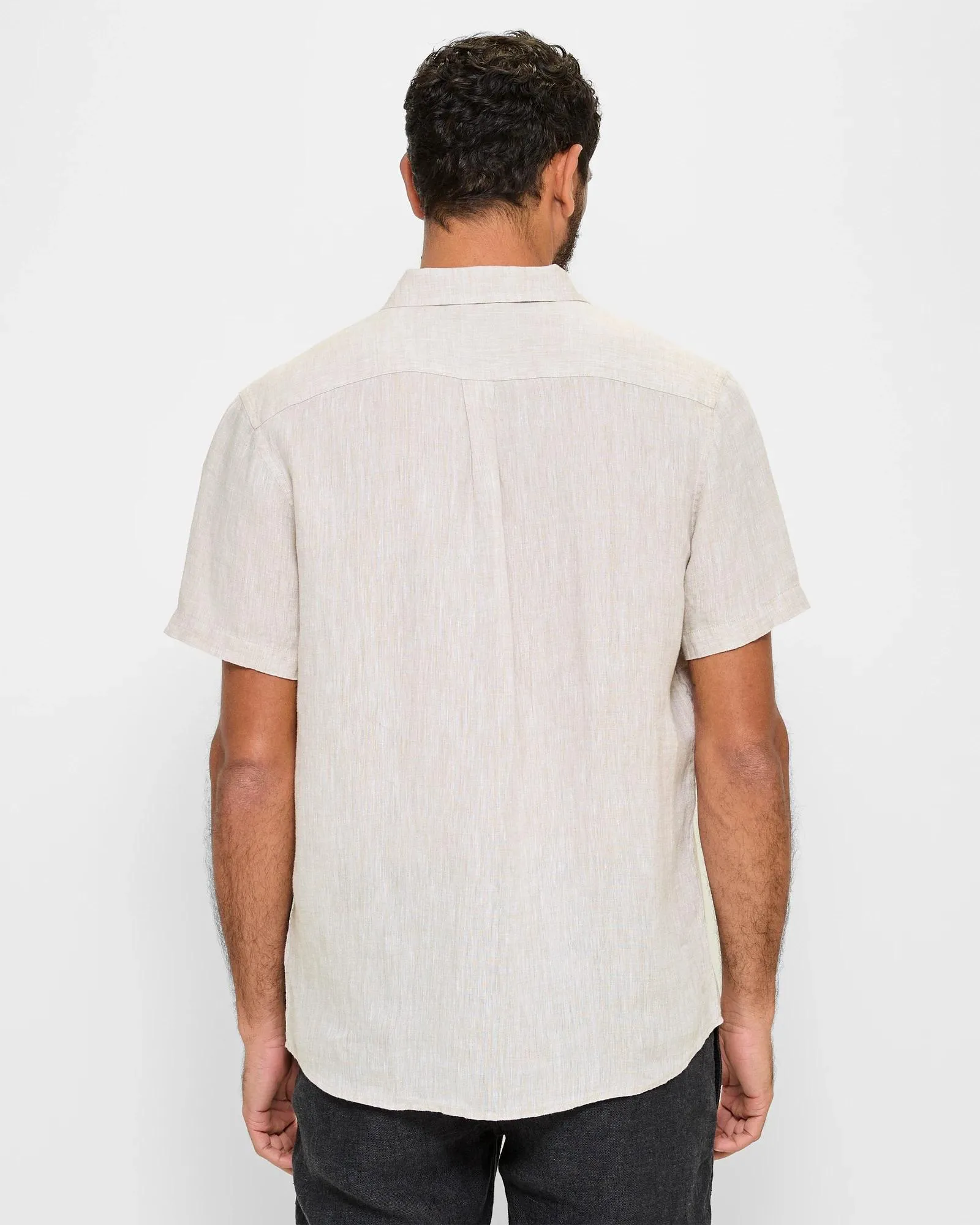 popular  European Linen Shirt - Neutral