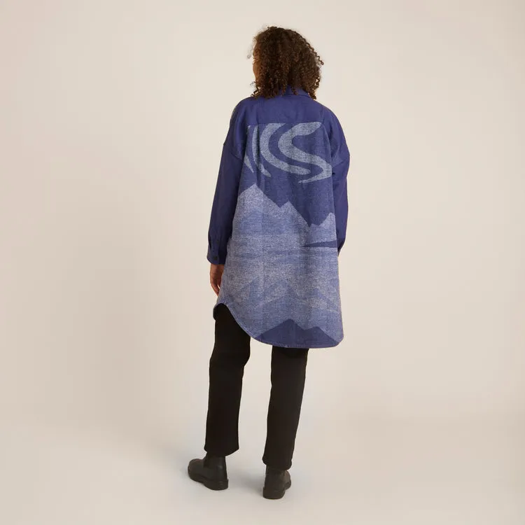 Roark Amberley Bendik Long Sleeve Flannel - EVENING BLUE
