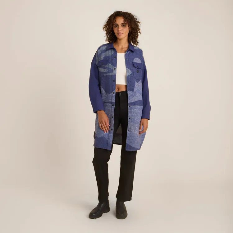 Roark Amberley Bendik Long Sleeve Flannel - EVENING BLUE
