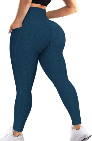 Scrunch Butt Lifting Leggings with Pockets for Women Butt Lift High Waisted Peach Lift TIK Tok Leggings Yoga Pants