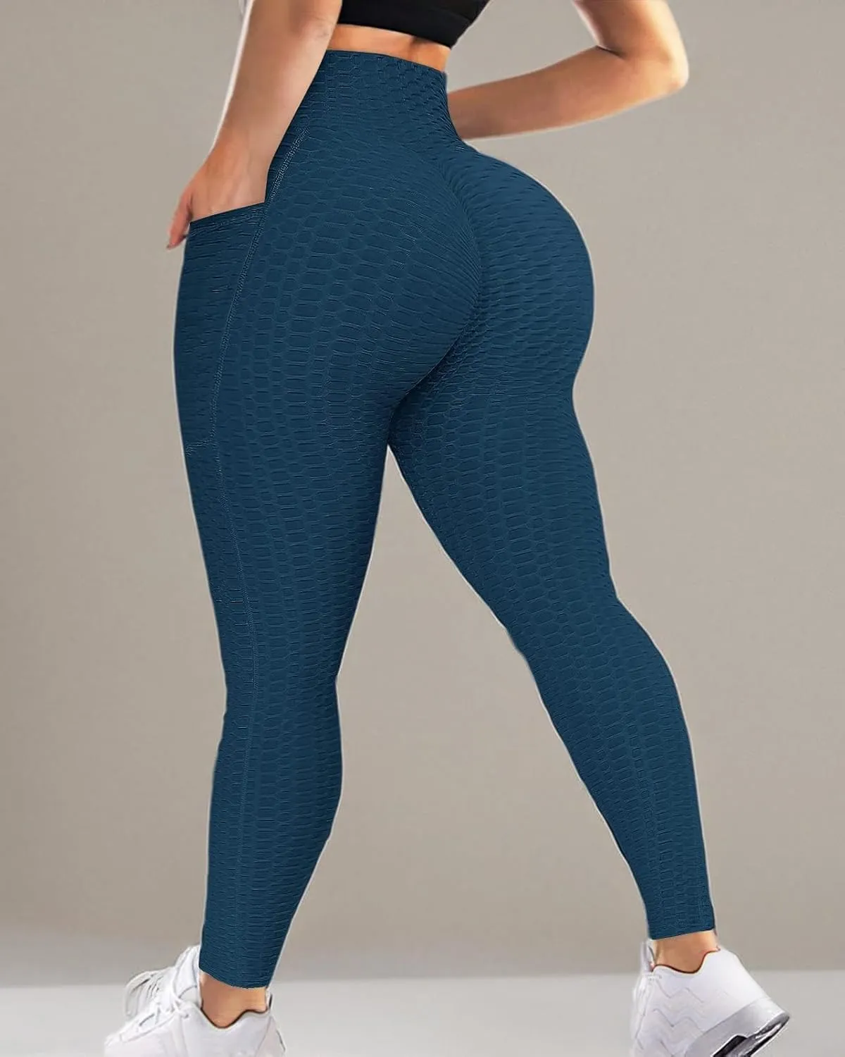 Scrunch Butt Lifting Leggings with Pockets for Women Butt Lift High Waisted Peach Lift TIK Tok Leggings Yoga Pants