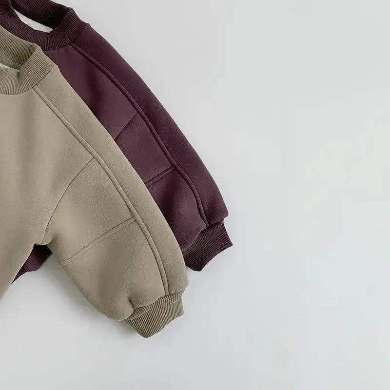 Solid Fleece Sweatshirt