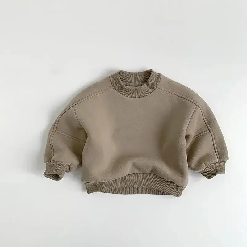 Solid Fleece Sweatshirt