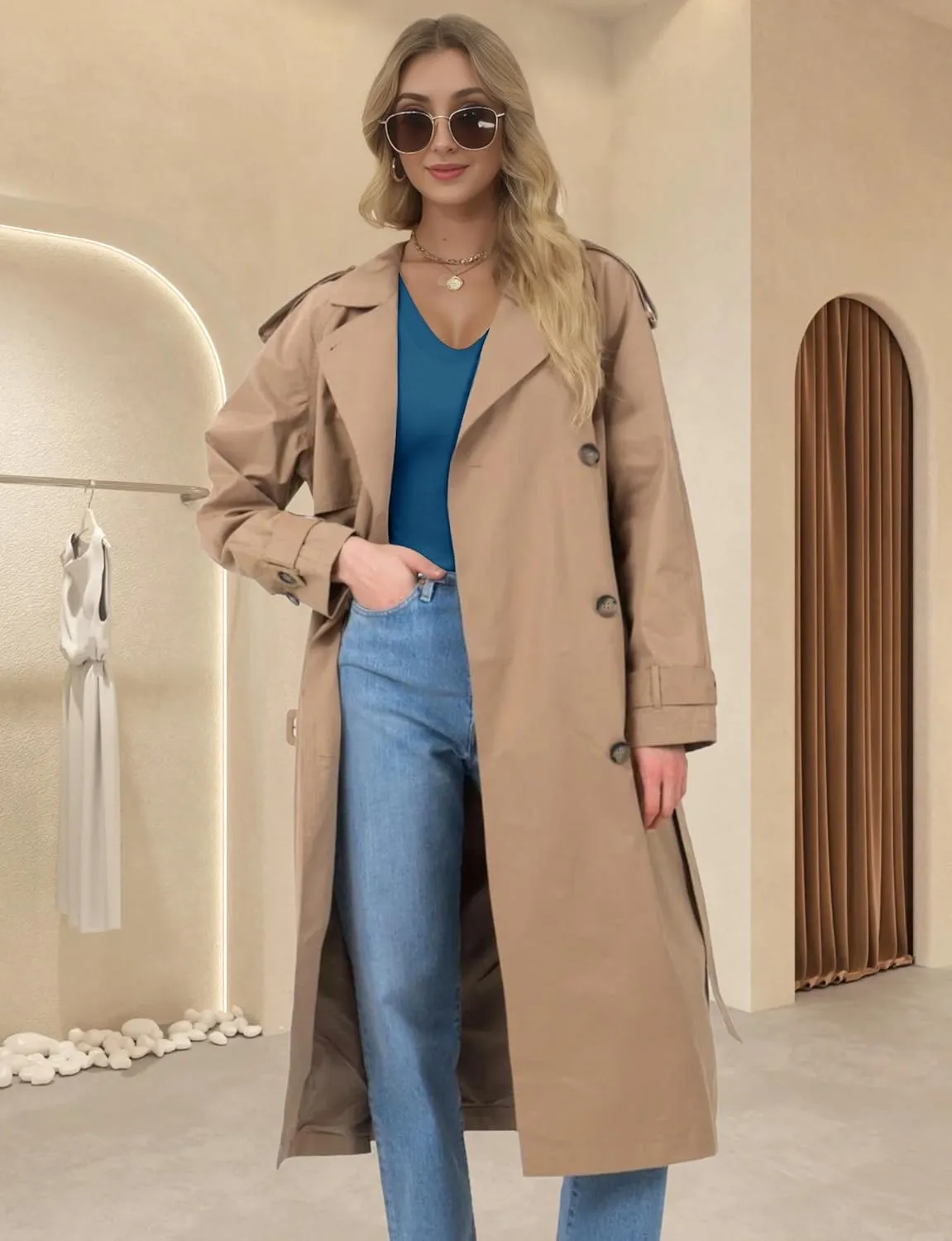 Women's Long Sleeve Pullover V Neck Basic Spring Sweaters 2025 Lightweight Soft Casual Sweater Tops